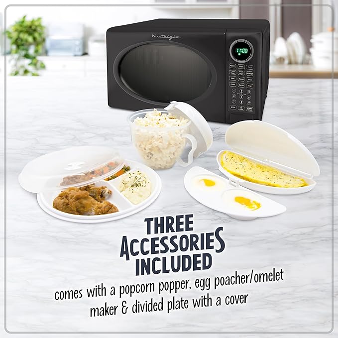 Nostalgia Modern Retro Microwave Bundle